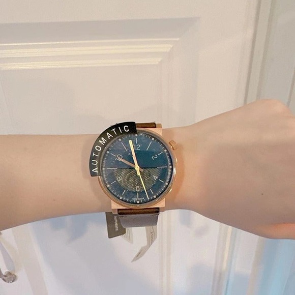 Fossil ME3169 Barstow Automatic Brown Leather Watch - Picture 1 of 7